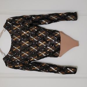 Dress the Population Sequin Bodysuit